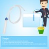 Aquarium Manual Water Changer Air Pump Siphon Fish Tank Gravel
