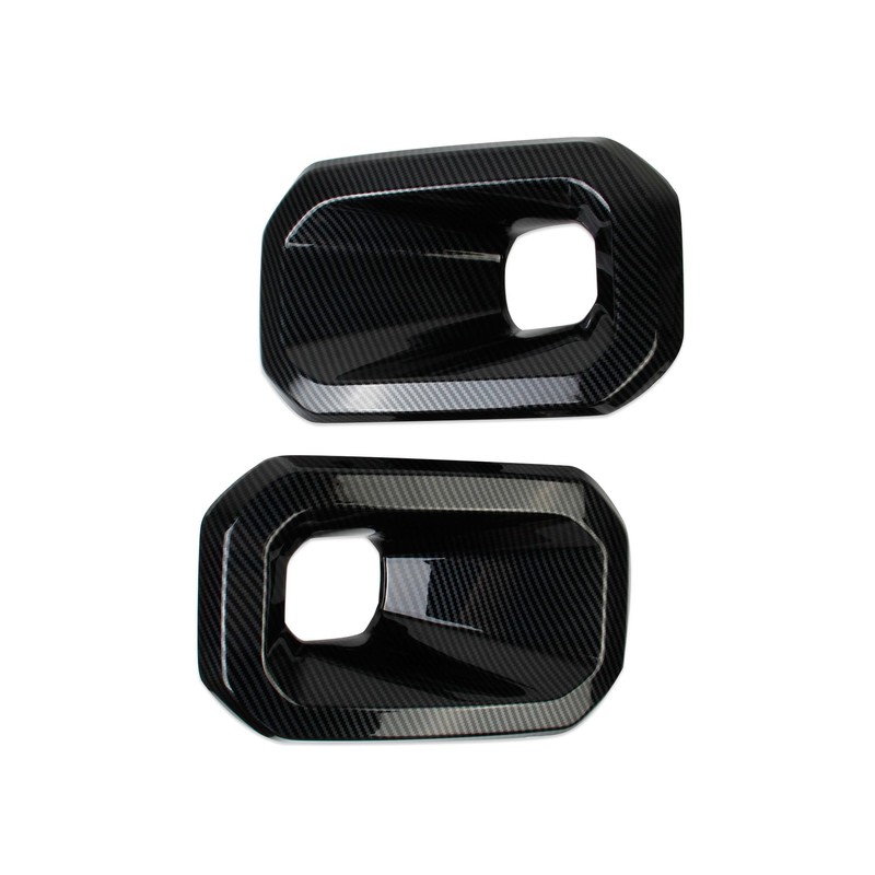 crosselec Carbon Fiber Style Front Fog Lamp Trim Light Cover