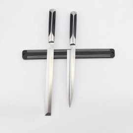 TECHTONGDA 15in Magnetic Knife Scissor Storage Holder Black Storage Kitchen Tool