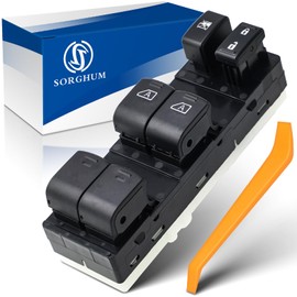 SORGHUM Power Window Switch Driver Side Master Window Switch for 2007-2011 Nissan Altima 09-14 Maxima 07-08 Infiniti G35 08-14 Infiniti EX35 EX37 Replace# 25401-ZN50A 25401-ZN50B 25401-ZN50C