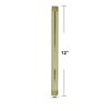 Westbrass D12112-01 12" x 1/2" IPS Brass Pipe Nipple, Polished