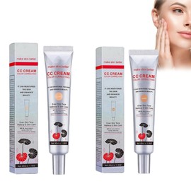 2PCS CC Cream,CC Cream Foundation,Korean CC Cream Colour Changing,CC Cream Foundation For Mature Skin,CC Cream Colour Correcting,CC Cream Tinted Moisturiser,Korean CC Cream Foundation(Light+Dark)