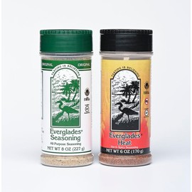 Everglades Seasoning & BBQ Rub Combo 14 oz (Pack of 2) – All Purpose & Heat – All Purpose Seasoning & Rub for Grilling, Smoking & Cooking Beef, Chicken, Pork, Seafood & Vegetables