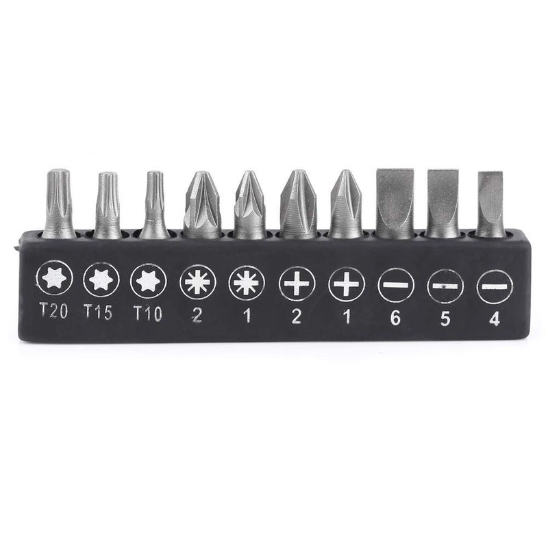 Walfront Ratchet Wrench Bit Set, 1/4 Inch Magnetic Bit Holder