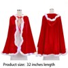 Unicra Christmas Velvet Cape Light up Xmas Cloak Cosplay Costume