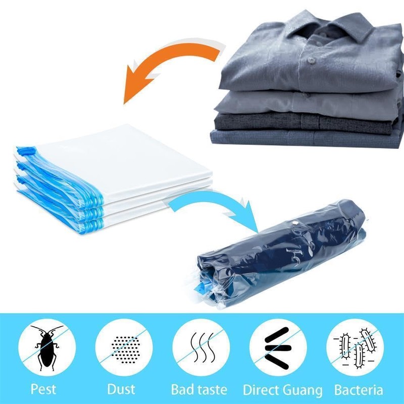 INTIRILIFE 10x Vakuumbeutel in TRANSPARENT 50 x 70 – Vakuum