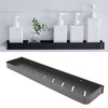 Shower Caddy Space Aluminum Rustproof Smoothing Simple Black Sturdy Bathroom
