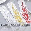 8Pcs 4 Colors Flame Car Stickers Flame Reflective Sticker Car