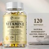 Vitamin E 268 mg (400 IU) (d-alpha tocopherol and mixed tocopherol) Immune system and skin nourishment support - Natural antioxidant - Gluten-free, 3-count / 비타민 E 268mg (400IU) (d-알파 토코페롤 및 혼합 토코페롤) 면역 체계 및 피부 영양 지원 - 천연 항산화제 - 글루텐 프리 제품, 3개