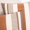 Vfuty Farmhouse Stripe Pillow Cover 18x18 Boho Accent Cushion Case