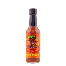 Ninja Napalm By The Pepper Ninja Hot Sauce, Mild Hot Sauce With Flavors Of Scorpion Peppers, Onion & Lime Juice, Made With All Natural Ingredients, 5 fl oz Bottle (1-Pack)