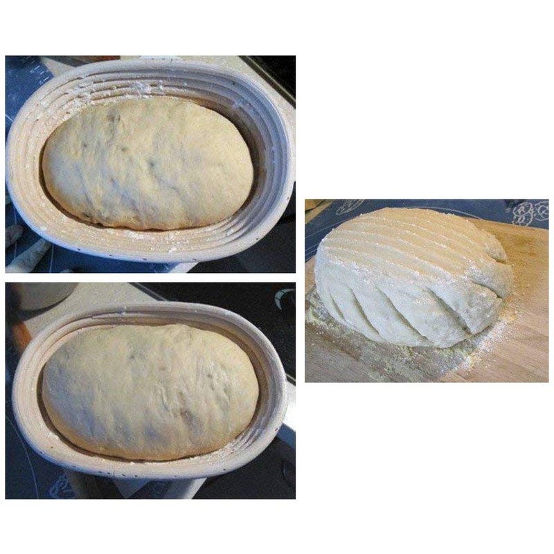 Goodchanceuk Banneton Bread Proofing Basket Natural Rattan Bread Dough Pizza