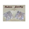 Large Square Diamante Earrings Sparkly Crystal Rhinestone Earrings For Her