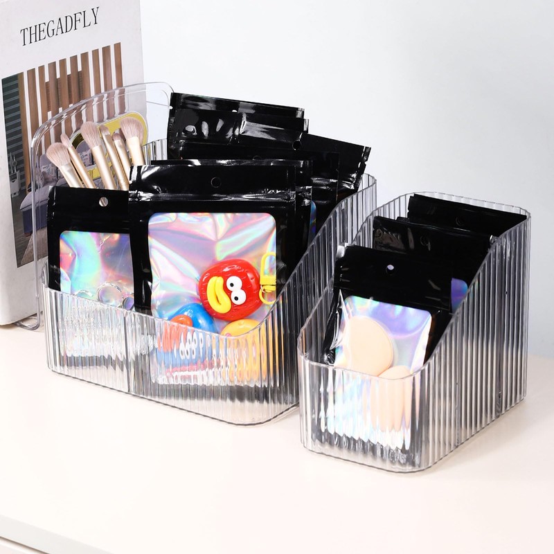 100Pcs Holographic Packaging Bags 4x6 Inch Resealable Foil Mylar Bags