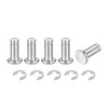 uxcell 5Set M5x12mm 304 Stainless Steel Cylindrical Shaft Snap Ring