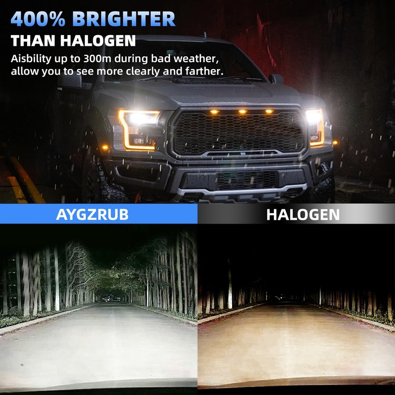 AYGZRUB For 2009-2016 Toyota Corolla light Bulbs, 9005 High Beam