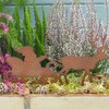 Storm's Gartenzaubereien Garden Stake Santa Sleigh with Reindeer in Rust