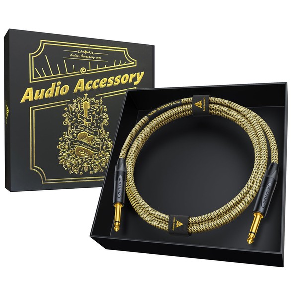 AA AUDIO ACCESSORY Gold Series Guitar Cable 6.6 ft (Gold-Plated