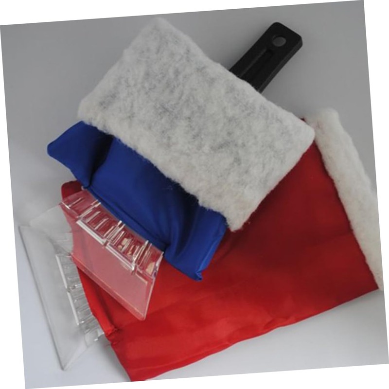 GLEAVI 3pcs Car Snow Scraper with Glove Ice Scraper Mitt