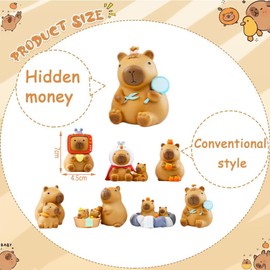 URDAKBX Capybara Figure Blind Box Characters Capybara Figures Collectible Character Series Articulated Character Design Gifts for Capybara Fan-Favorite Blind Box Single Box 1PCS