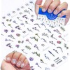 5D Embossed Nail Stickers for Nail Art - Self-Adhesive Floral