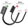 POROHOM 10PCS Heavy Duty E Track J Hooks，Large Steel 5"
