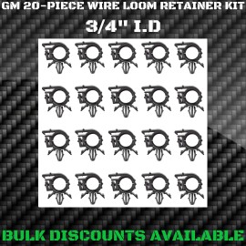 GM Replacement 1960-1994 GMC K25 Interior Engine Harness Wire Loom Clip Clamp Retainers 3/4" GM