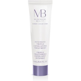 Tratamiento exfoliante triple intensivo de la belleza, infundido con enzimas de papaya, ácido glicólico, ácido láctico y arcilla purificante, 0.5 onzas