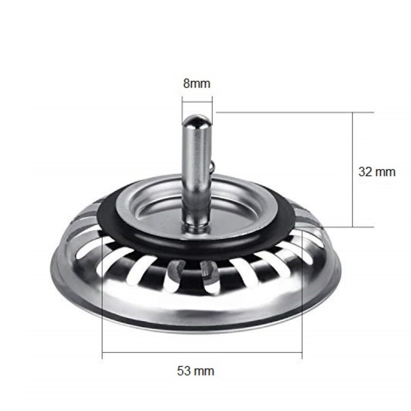 Schläfer 439720 Sink Strainer 3.5 Inches for Eccentric 83 mm