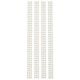 Homeford Iridescent Rhinestone Border Strip Stickers, 5mm, 4-Count, Clear