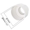 TOP-VIGOR 1Pcs PVC DWV Reducing Coupling, 75mm x 50mm Socket