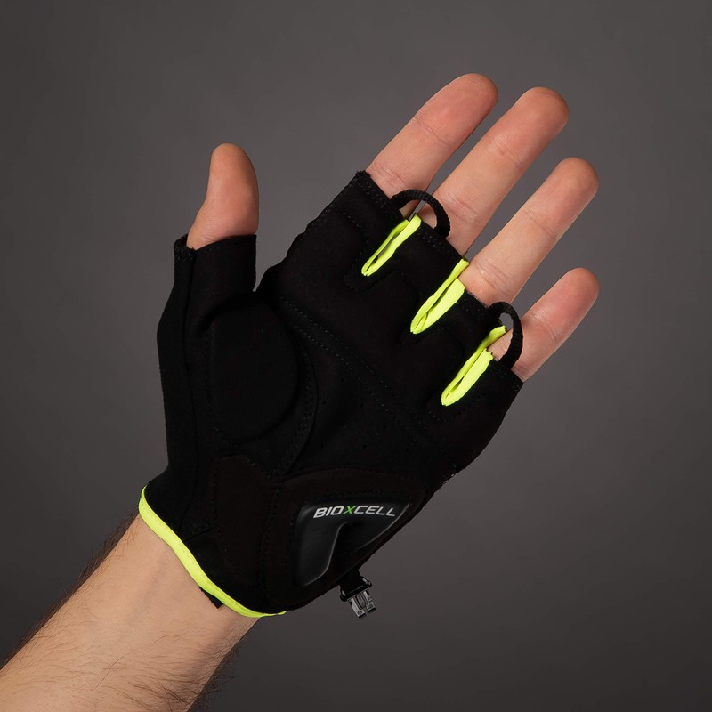 Chiba Bioxcell Super Fly Gloves, Black/Neon Yellow, Medium
