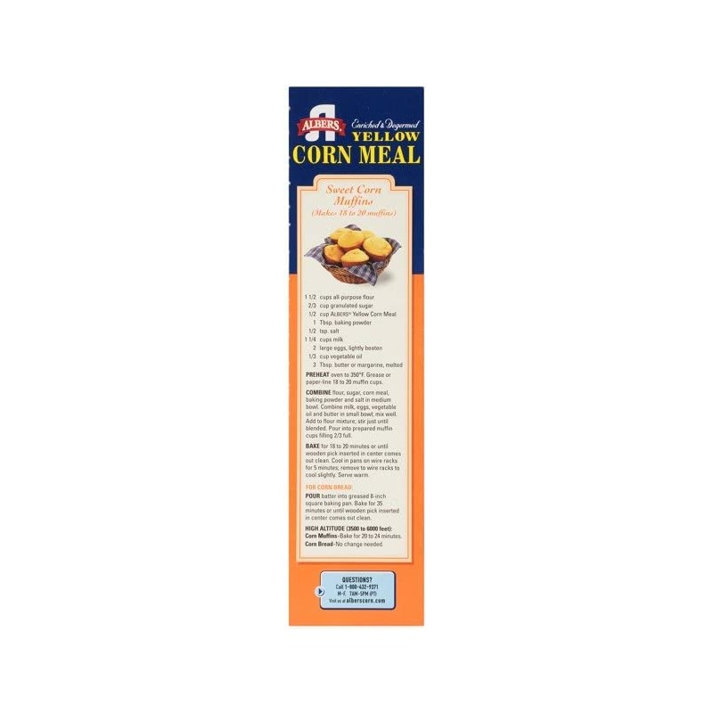 Albers Yellow Corn Meal, 40 OZ (Pack of 4)