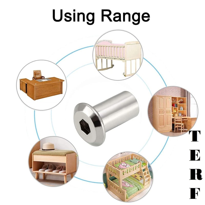 TERF® M8 X 16mm Joint Connector Nuts M8 (8mm) X