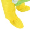 Yellow Dinosaur Inflatable Costume Half Body Model Weird Dinosaur Shape