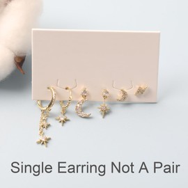 Piercing Ohr Gold Ohrringe Set für Mehrere Ohrlöcher Helix Piercings für Damen 14K Vergoldet Ohrstecker Set Klein Creolen Gold Ohrringe Knorpel Ohrstecker Conch Tragus Piercing Gold