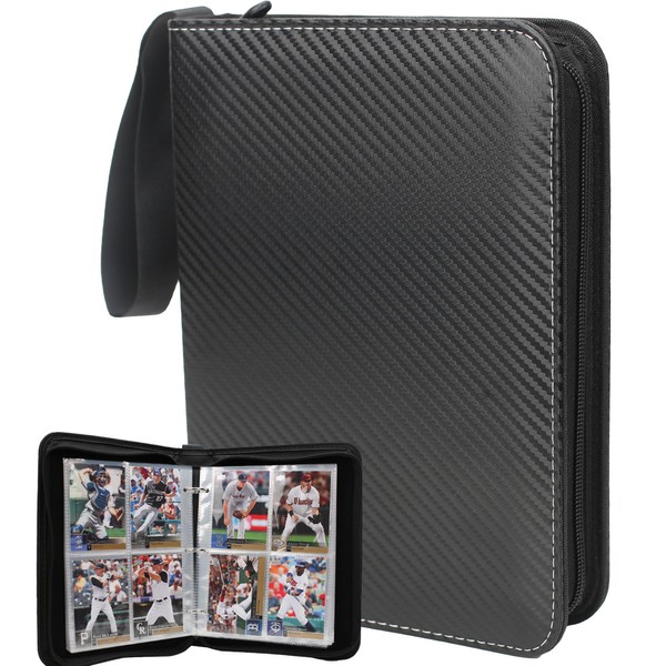 EGOSKY Card Files, Trading Card Files, 4 Pockets, Holds 400
