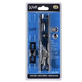 Wright Products - Replacement Keyed Sliding Flush Mount Patio Door Handle Set, Black - Sliding Door Keyed Latch Lock