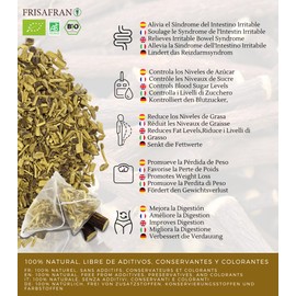 FRISAFRAN - Digestive Infusion of Licorice and M | Ecological | Direct from | Producer Grown in Navarre - 60Uds