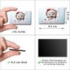 TRIOSK Fridge Magnets 3D Illusion Christmas Magnet Cat with Saying