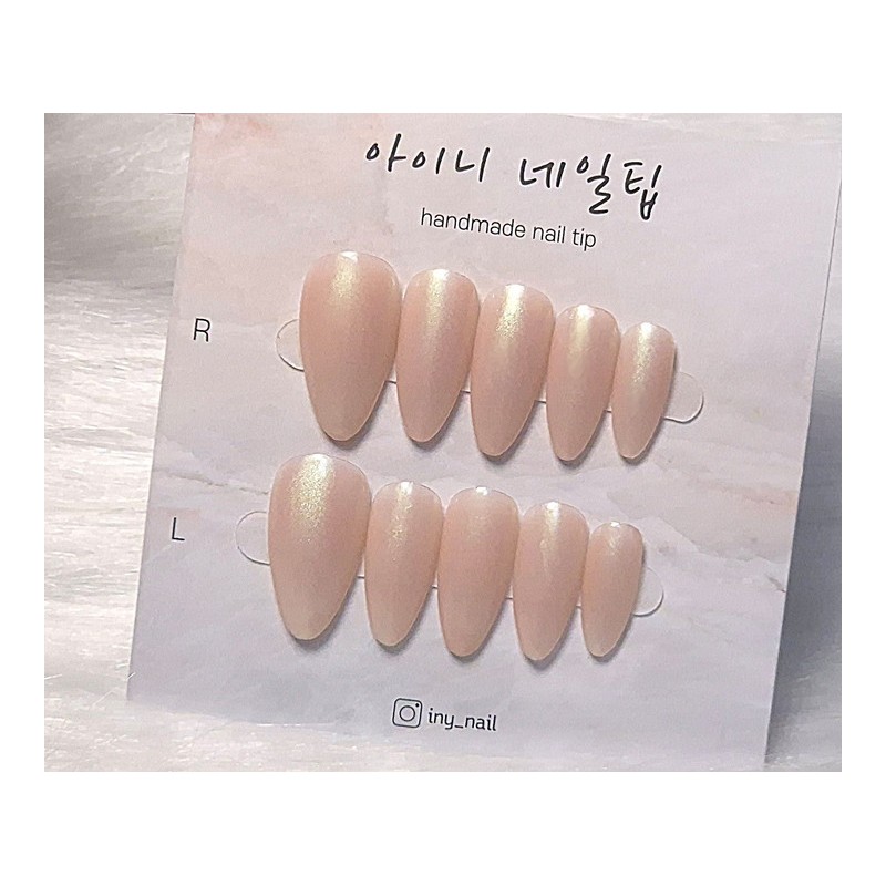 [In-store special discount] Glossy glazed donut handmade nail tip -