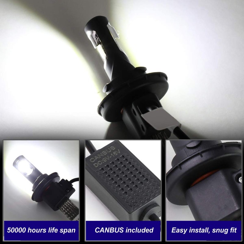 DNA Motoring HID-LED-LB-9005 Pair of LED Light Bulbs