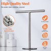 Bath Hand Towel Holder Standing, 13 Inch T-Shape Towel Bar