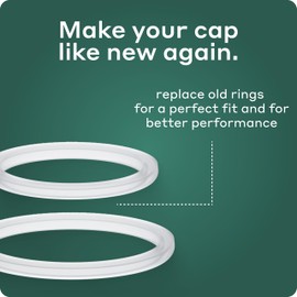 BOBBER Tumbler Silicone O-Rings for Twist Lid - BPA-Free, Safe, Dishwasher Safe, Replacement Seals for Travel Mugs