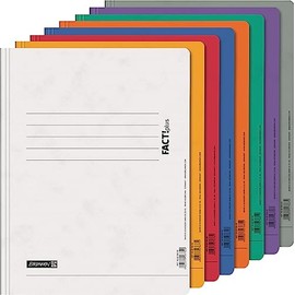 BRUNNEN Fact!Plus File Folder Set of 8 A4