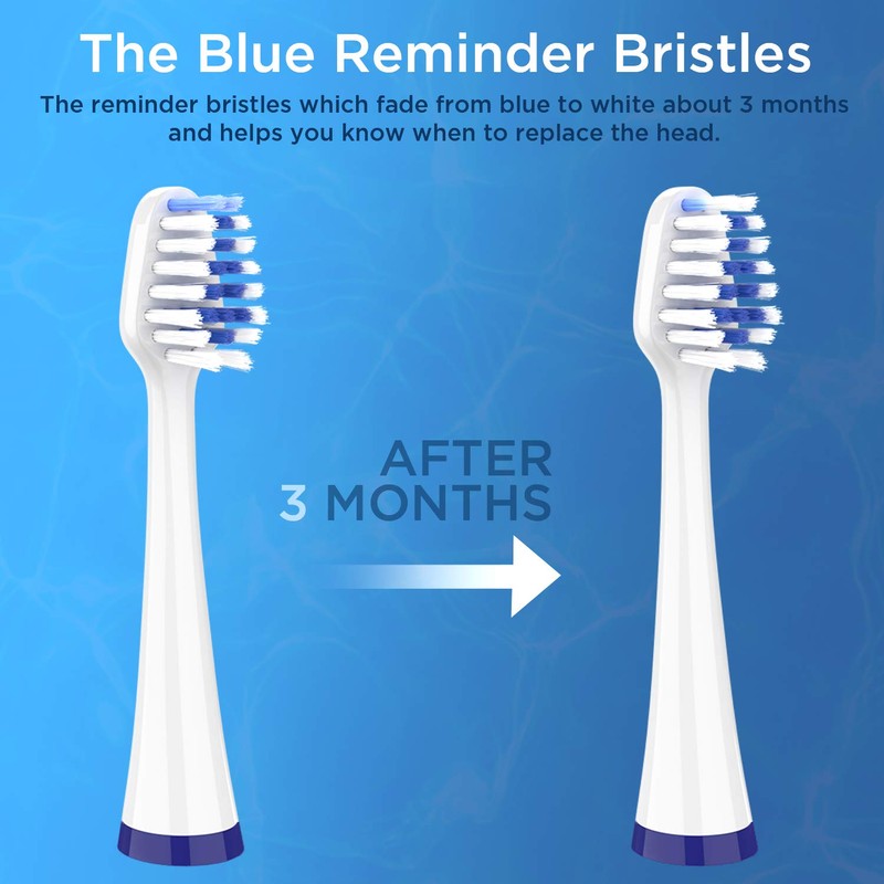 Replacement Toothbrush Heads for Waterpik Complete Care 5.0/9.0 (CC-01/WP-861), STRB-8WW,