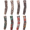VEGCOO Art Arm Fake Tattoo Sleeves Cover, Unisex Temporary Arm