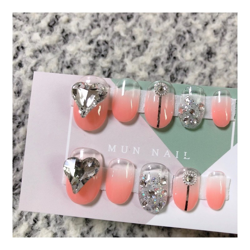 MunNail Heart Grain Nail - Short Oval / MunNail 하트그라네일