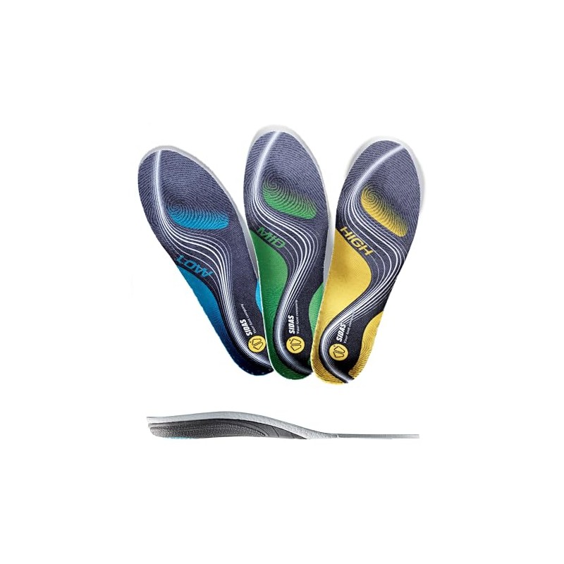 Sidas Unisex's Active Low Insoles, Blue/Black