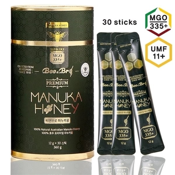 [B&amp;B Bro Manuka Honey Stick MGO335+ (UMF11+) 30 pieces], B&amp;B Bro Manuka Honey Stick MGO335 (UMF11) 30 pieces / [비앤브로마누카꿀스틱MGO335+(UMF11+)30개입], 비앤브로  마누카꿀 스틱 MGO335 (UMF11) 30개입